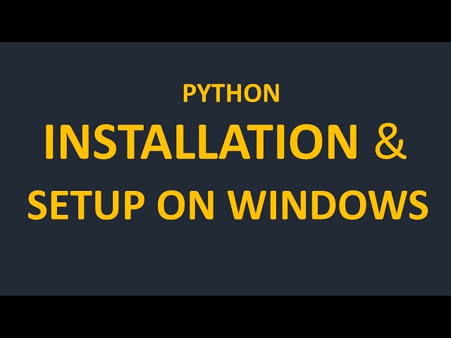 Install Python on Windows | Setup Environment Variable & Verify Python