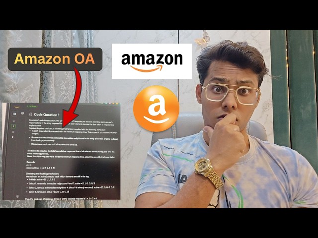 Can You Solve This ₹1.25Lakh/Month Amazon SDE Intern OA DSA Question?🤯(Hard Question)