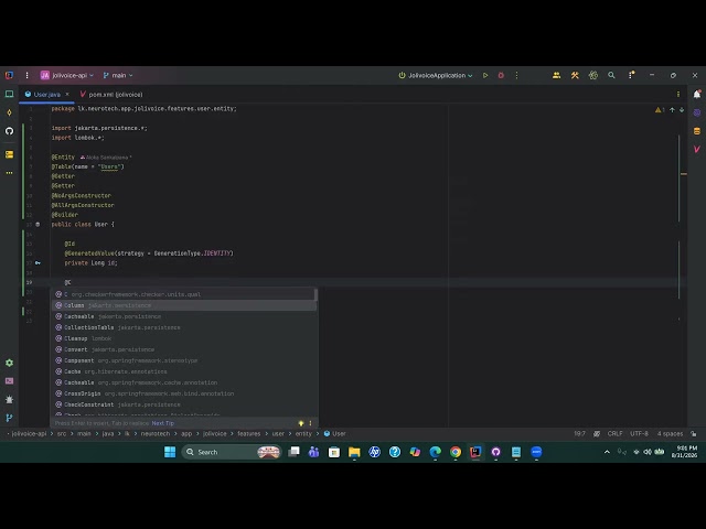 Spring Boot Sinhala Tutorial: JPA Entity එකක් හරියටම හදමු (Lombok & Hibernate)