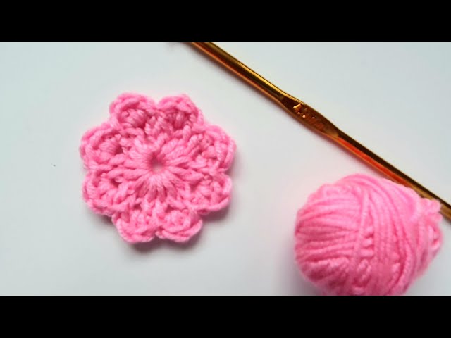Quick and easy crochet flower