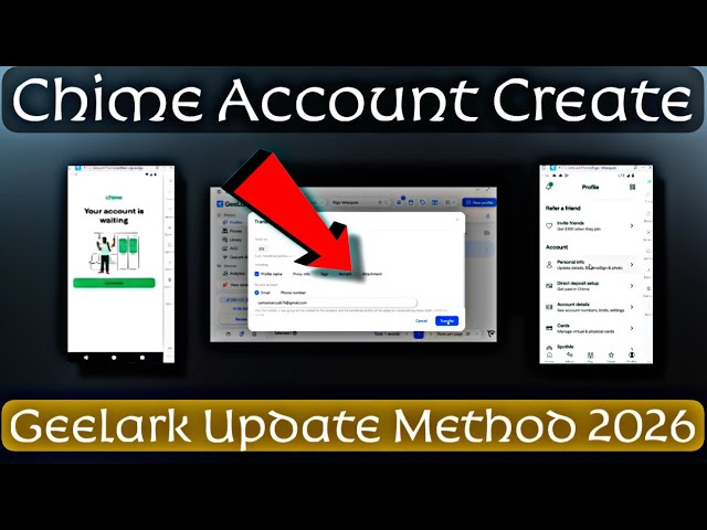 Chime Account Create Geelark Virtual Create Update New Method | Chime Bank Account Create In Bd 2026