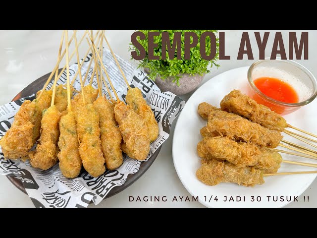 MALANG'S SPECIAL CHICKEN SEMPOL RECIPE!! 1/4 MEAT MAKES 30 SKEEPLES 🤤 VERY SIMPLE SPOON MEASUREMENT