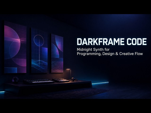 DARKFRAME CODE | Midnight Synth for Programming, Design, Editing & Creative Flow