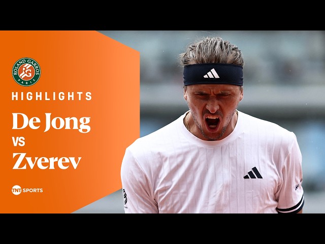 Jesper De Jong vs Alexander Zverev | Round Four | Roland Garros 2026 Highlights 🇫🇷
