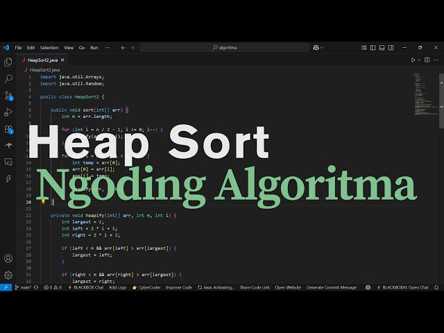 🚀 Heap Sort di Java: Ngoding Algoritma Efisien Bareng AI & Uji Performanya!
