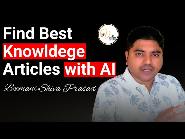 Find Best Knowldege Article with AI