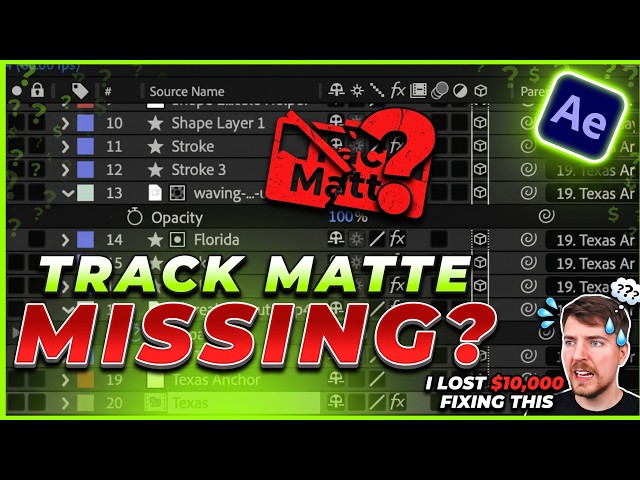 Track Matte Missing in After Effects? Fix It in Seconds!