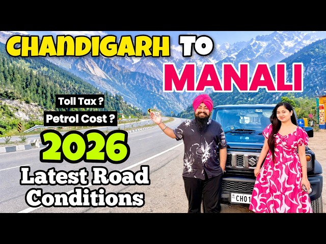 Chandigarh to Manali by road 2026 #chandigarh to Manali budget trip #manali by car Latest Vlog 2026