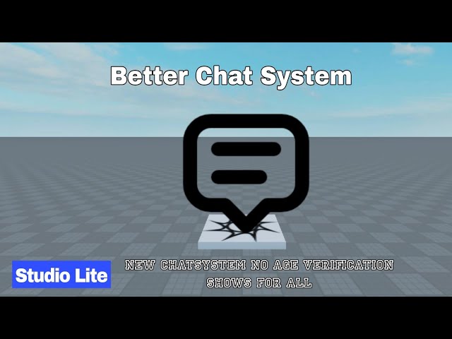 ADVANCE/BETTER Chat System | Studio Lite Tutorial 