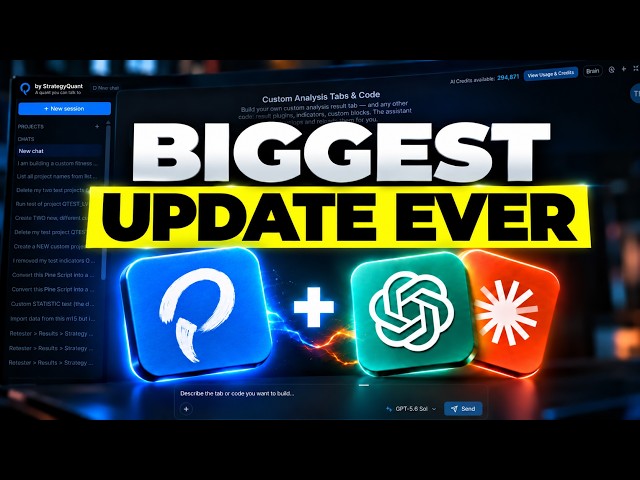 The Biggest StrategyQuant 145 Update Ever: AI Agentic Research, NinjaTrader 8, COT & Marketplace