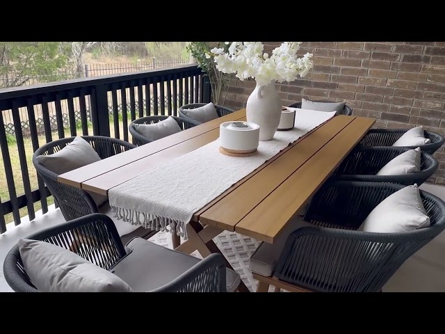 PURPLE LEAF Patio Dining Set#purpleleaf #backyarddesign #dinningtables #patiostyle #table