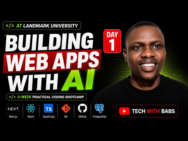 Day 1: Building software with AI bootcamp at Landmark University