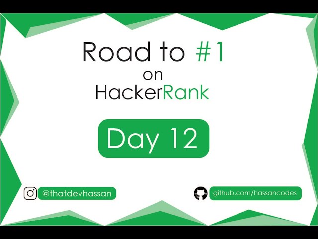 Python Coding Live | HackerRank Problem Solving Day  12 | Road to #1 on HackerRank 💻