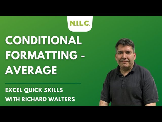 How to Use Conditional Formatting and Average Function in Microsoft Excel