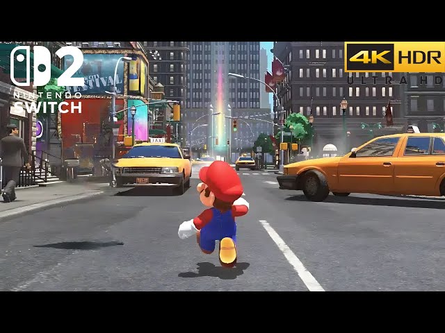 Super Mario Odyssey (Switch 2) 4K 60FPS HDR Gameplay - (Nintendo Switch 2 Version)
