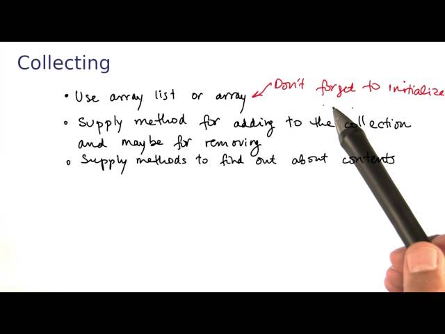 Collecting - Intro to Java Programming