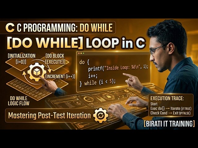 C Programming Do While Loop | Post-Test Iteration & Logic Tutorial