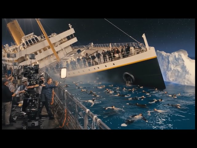 😱 Rare Titanic BTS Footage Shows How They REALLY Filmed It (No CGI!) #titanic #filmset #titanicmovie