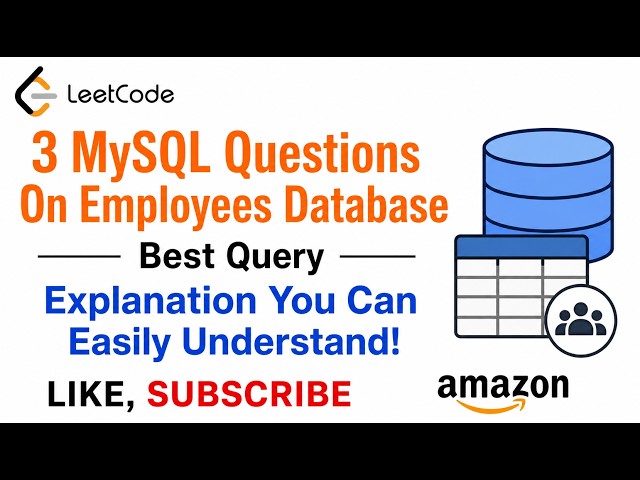 3 MySQL Questions On Employees Database - Best Query Explanation!