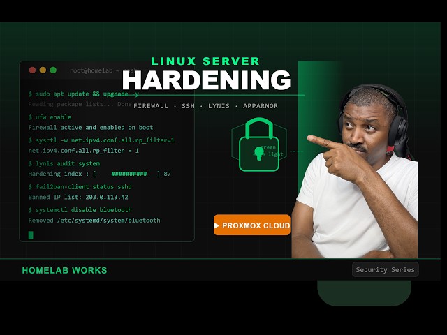 Linux Server Hardening: The Complete Guide (Firewall, SSH, Lynis & More)