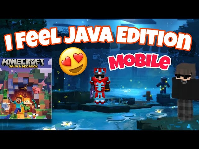 Finally Minecraft Java Edition Minecraft I Feel in Mobile 😍🤩In Minecraft Bedrock Edition Full Feel
