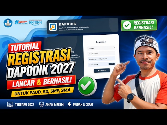Latest DAPODIK 2027 Registration Tutorial | How to Register Successfully 100% for Preschool, Elem...