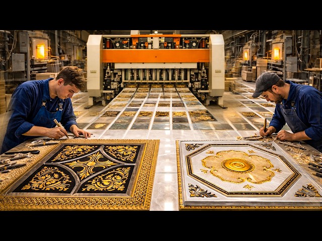 Making Gypsum Ceiling Tiles | Manufacturing False Ceiling