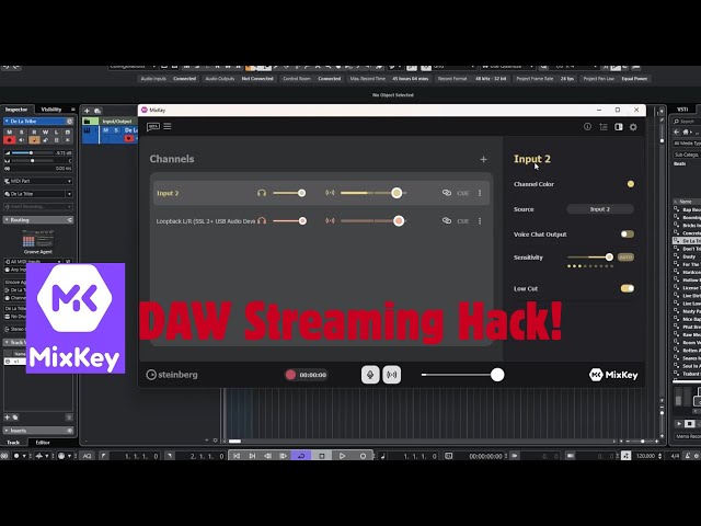 Steinberg's MixKey is the Ultimate Cheatcode for Streaming Your DAW!!!!