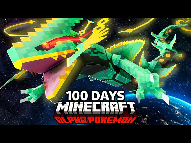 I Spent 100 Days as an ALPHA LEGENDARY TRAINER in Pokémon Minecraft VS my Rival! (Duos Cobblemon)