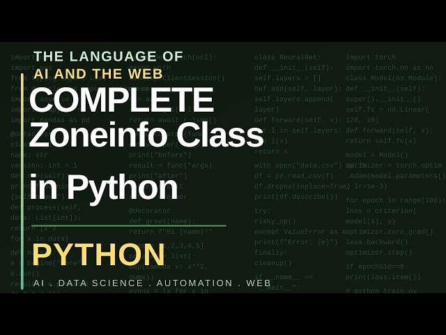 Zoneinfo module in Python Standard Library | An example