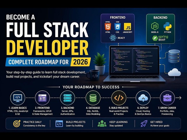 Full Stack Development Journey | Complete Roadmap from Beginner to Professional
