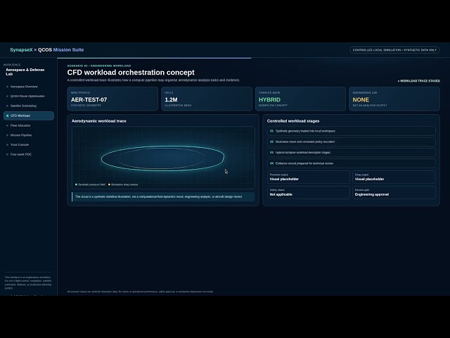 Quantum Aerospace Mission Suite Demo: Governed QAOA Workflow, Evidence & Decision Boundaries