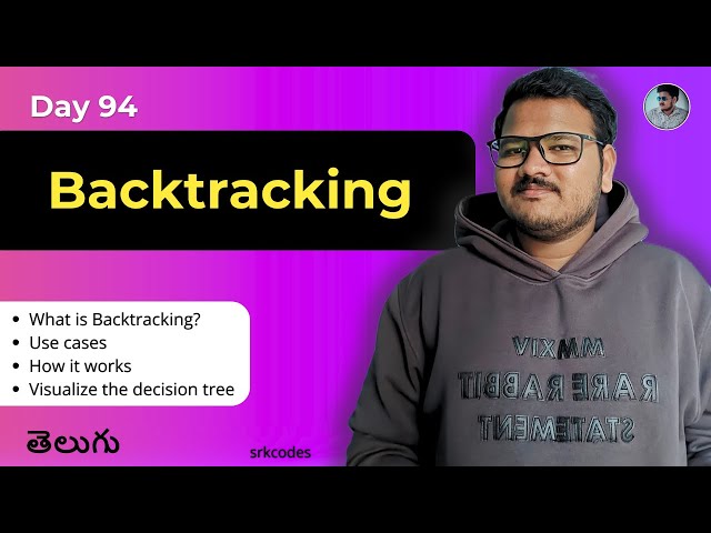 Backtracking Explained in Telugu 🧠 | Subsets of String using Recursion | srkcodes