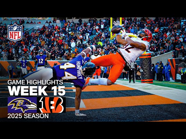 Baltimore Ravens vs Cincinnati Bengals Game Highlights | 2025 NFL Season Week 15
