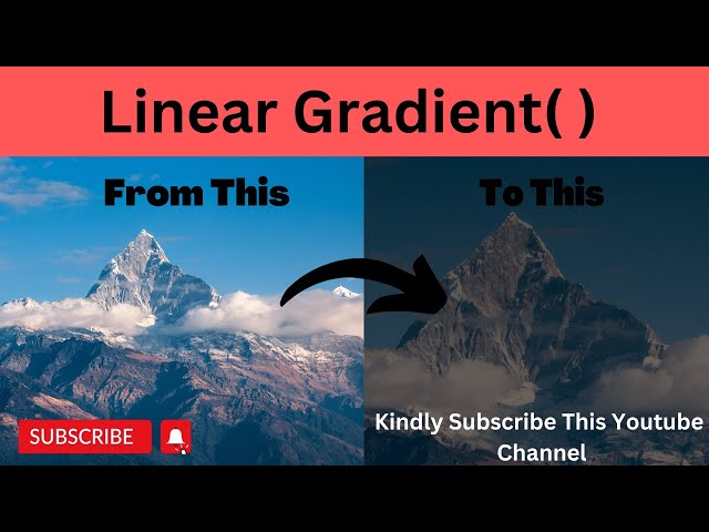 HowTo Apply Linear Gradient on Background Image in Html/Css