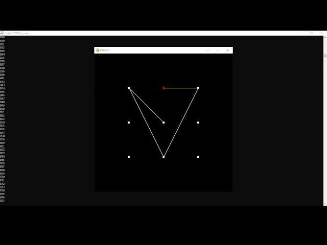 All possible 5 dot pattern lock variations