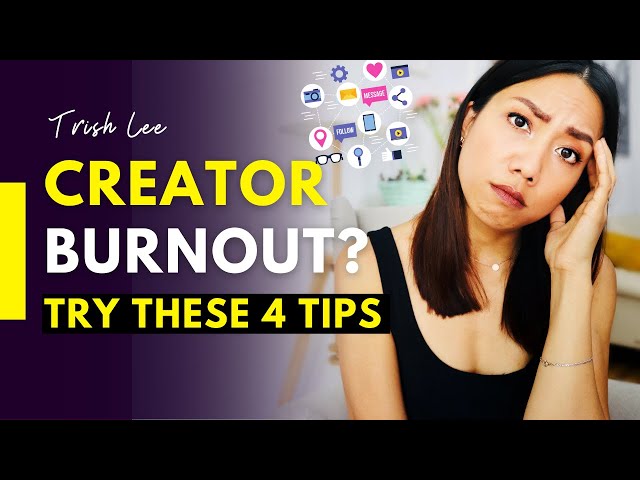 How to deal with CONTENT CREATOR BURNOUT | The PRESSURE to constantly CREATE | 4 Tips to try
