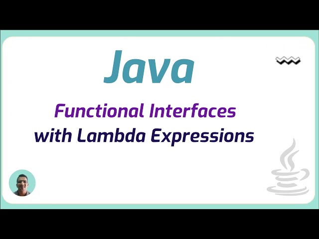 Functional Interfaces with Lambda Expressions in java | Java Programming