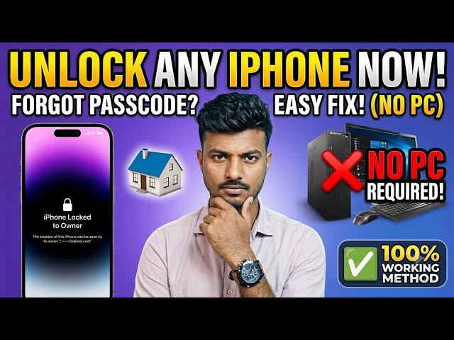 How To Remove iPhone Passcode Without a PC? | In Tamil