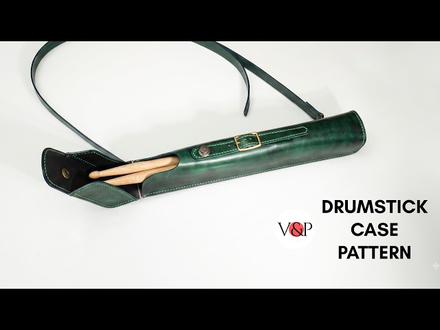 How to Make a Leather Drumstick Case (Link to Pattern in Description)