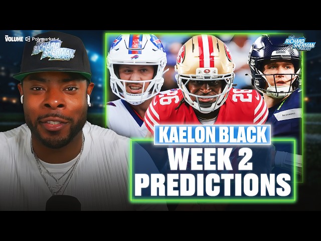 NFL Week 2 PREDICTIONS w/ 49ers RB Kaelon Black: Seahawks-Cardinals, 49ers-Dolphins, Bills | Sherman