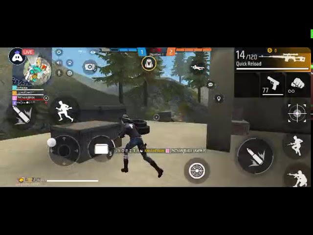 Free fire hack 😈😈 live stream  rank push team code
