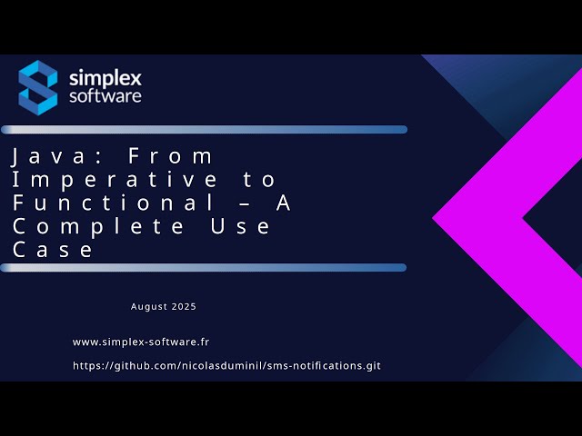 Java: From Imperative to Functional - A Complete Use Case