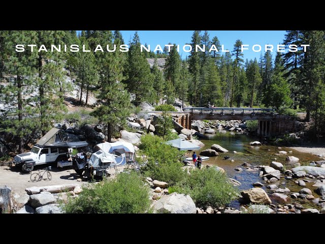 Offroad Camping Adventure In The Stanislaus National Forest - Relaxing, Swimming, & Paddle Boarding 