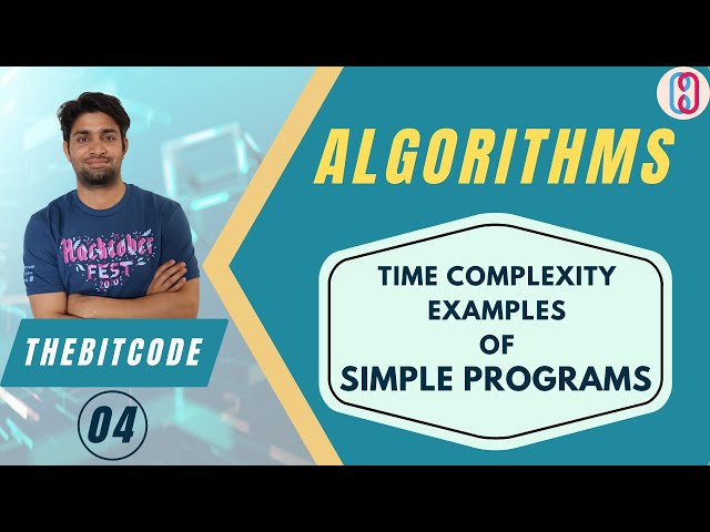 3. [L-1.3] - Time & Space Complexity Analysis Of Simple Programs | Algorithm (DAA) | GATE-CSE
