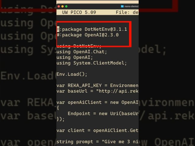 Can you do AI code with  .NET 10 Script? #education #code