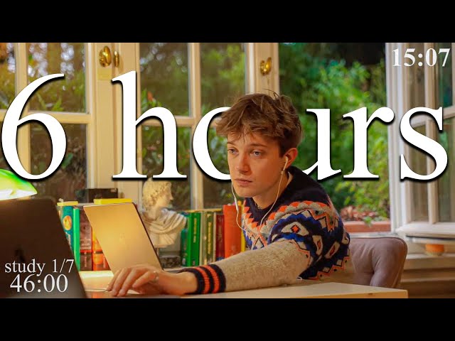 LIVE | 6-HOUR study with me 📚⛈️ rain sounds & pomodoro timer 60 & 10
