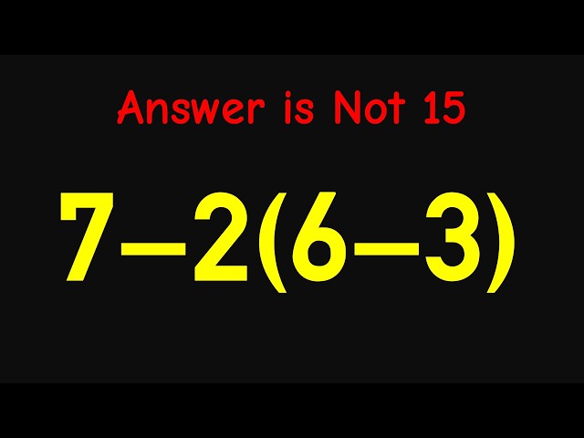 Think You Know PEMDAS? Try This!