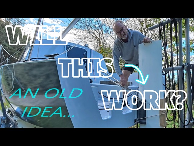 A New Problem to Solve - Will My Novel Lifting Rudder Work? - 23ft Paulownia Sharpie Trailer Yacht