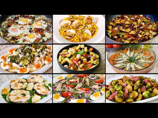 ¡NO COCINES SIEMPRE LO MISMO! 11 RECETAS de la DIETA MEDITERRÁNEA para comer bien a diario